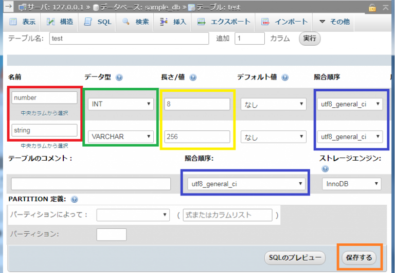 PHPMyAdminの立ち上げからDB作成、テーブル作成のやり方【XAMPP】